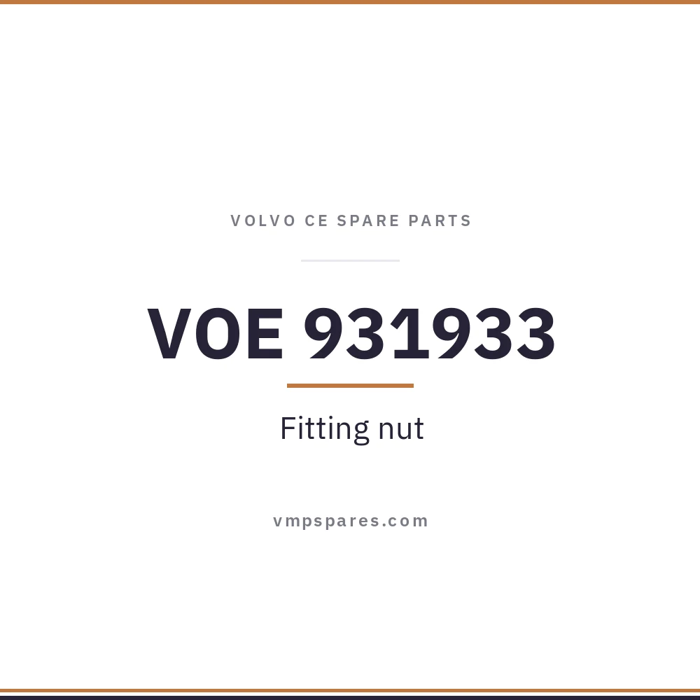 VOE 931933 – Fitting nut