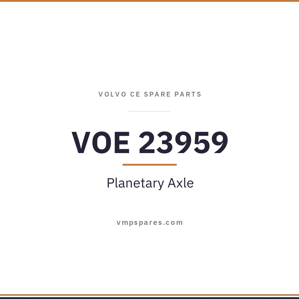 VOE 23959 – Planetary Axle