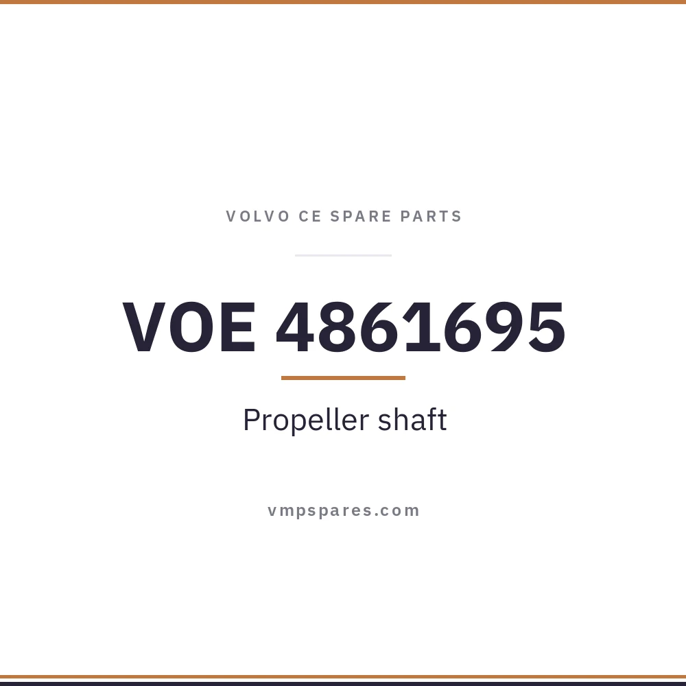 VOE 4861695 – Propeller shaft