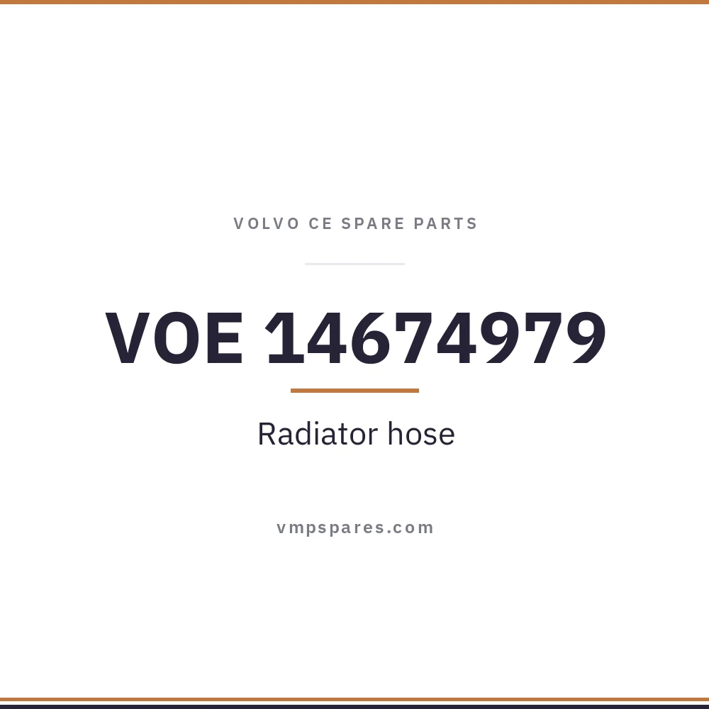 VOE 14674979 – Radiator hose