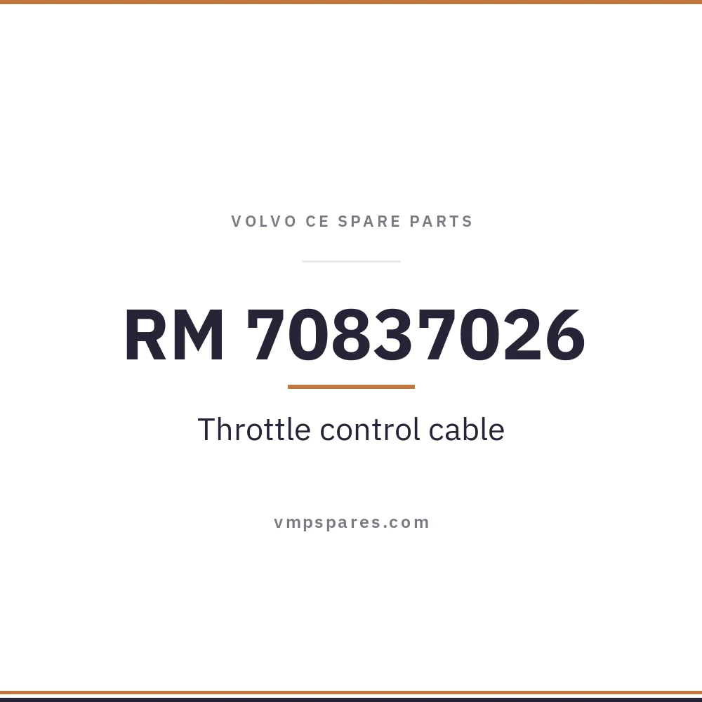 RM 70837026 – Throttle control cable