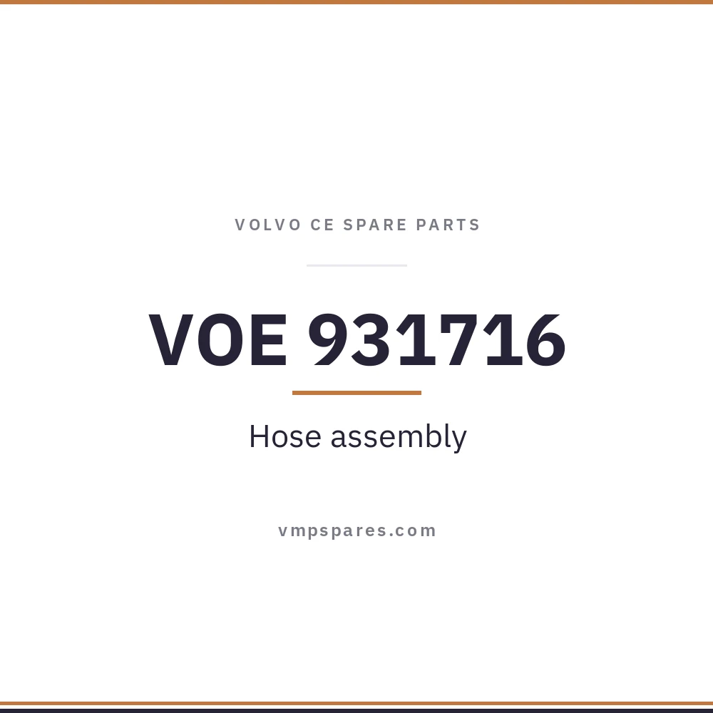VOE 931716 – Hose assembly