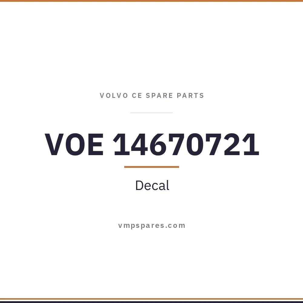 VOE 14670721 – Decal