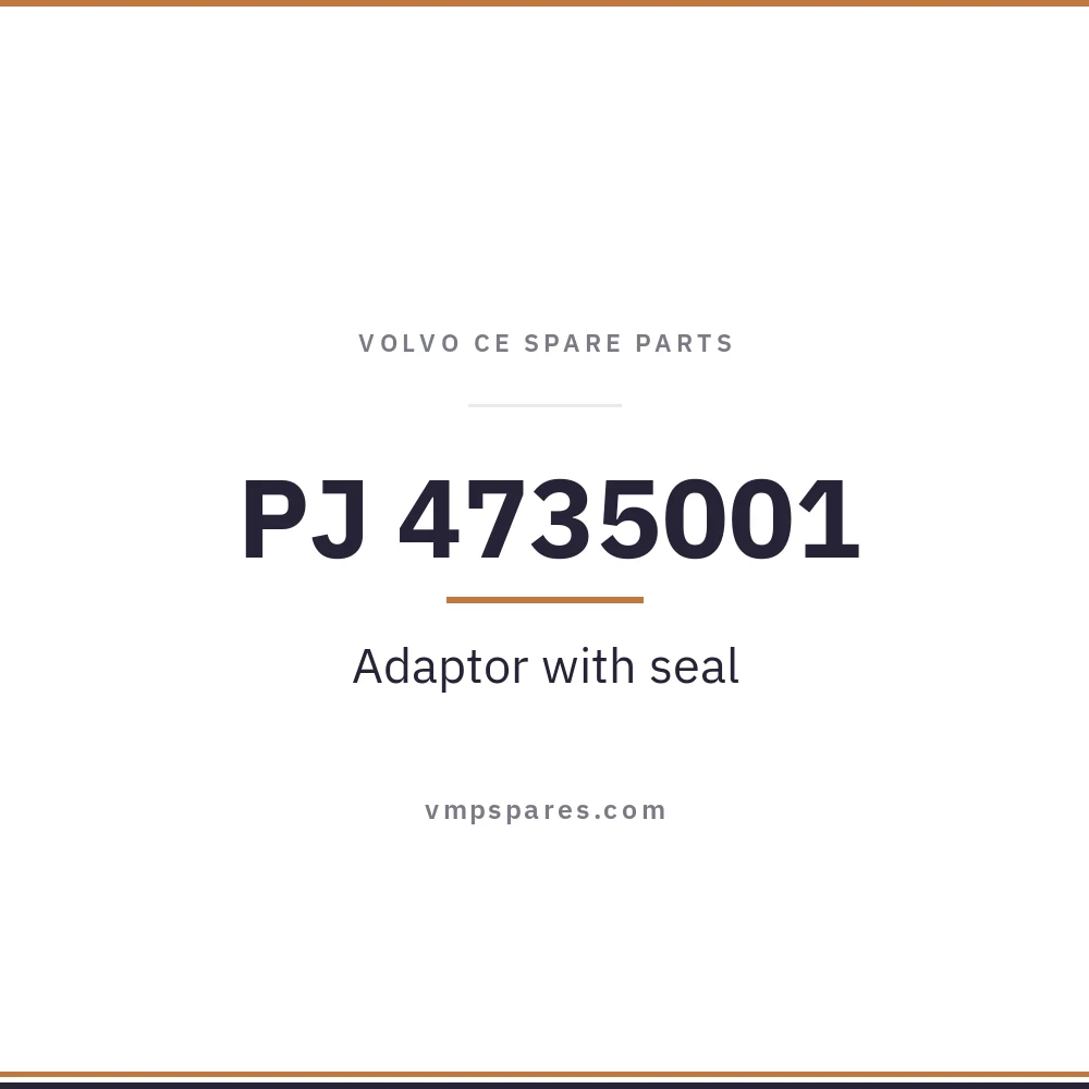 PJ 4735001 – Adaptor with seal