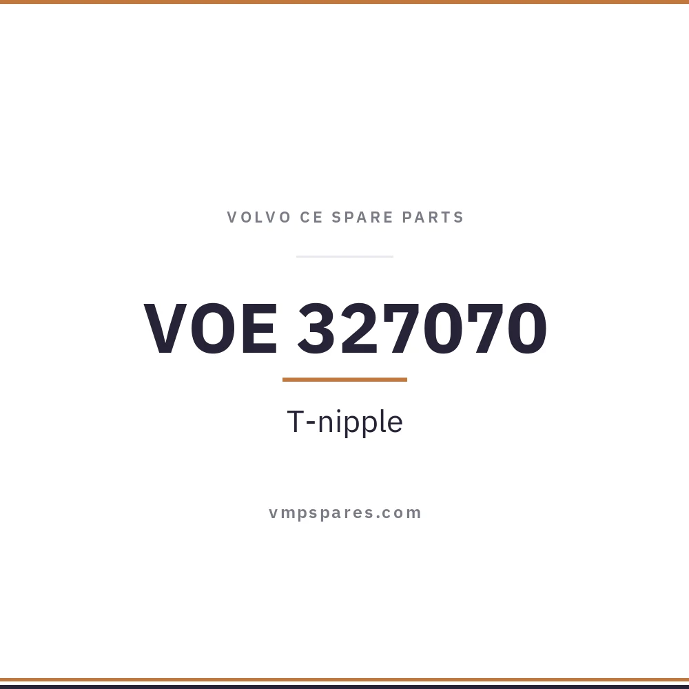 VOE 327070 – T-nipple