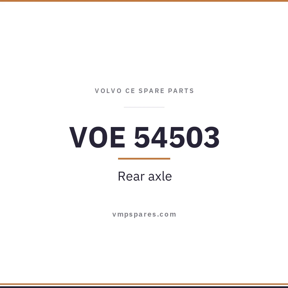 VOE 54503 – Rear axle