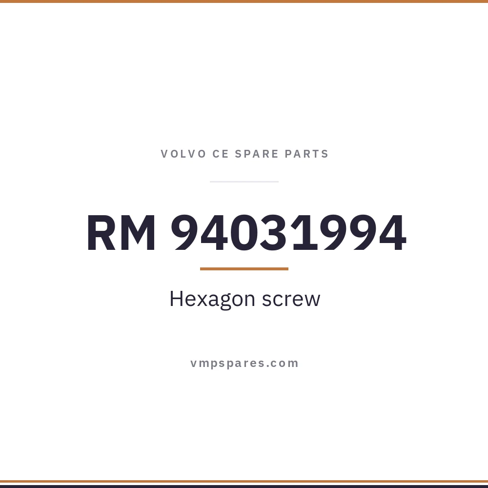 RM 94031994 – Hexagon screw