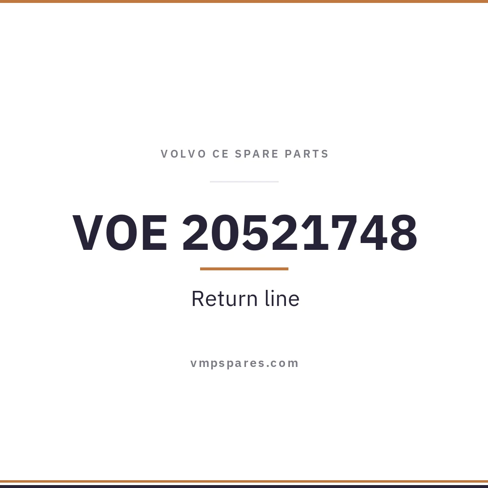 VOE 20521748 – Return line