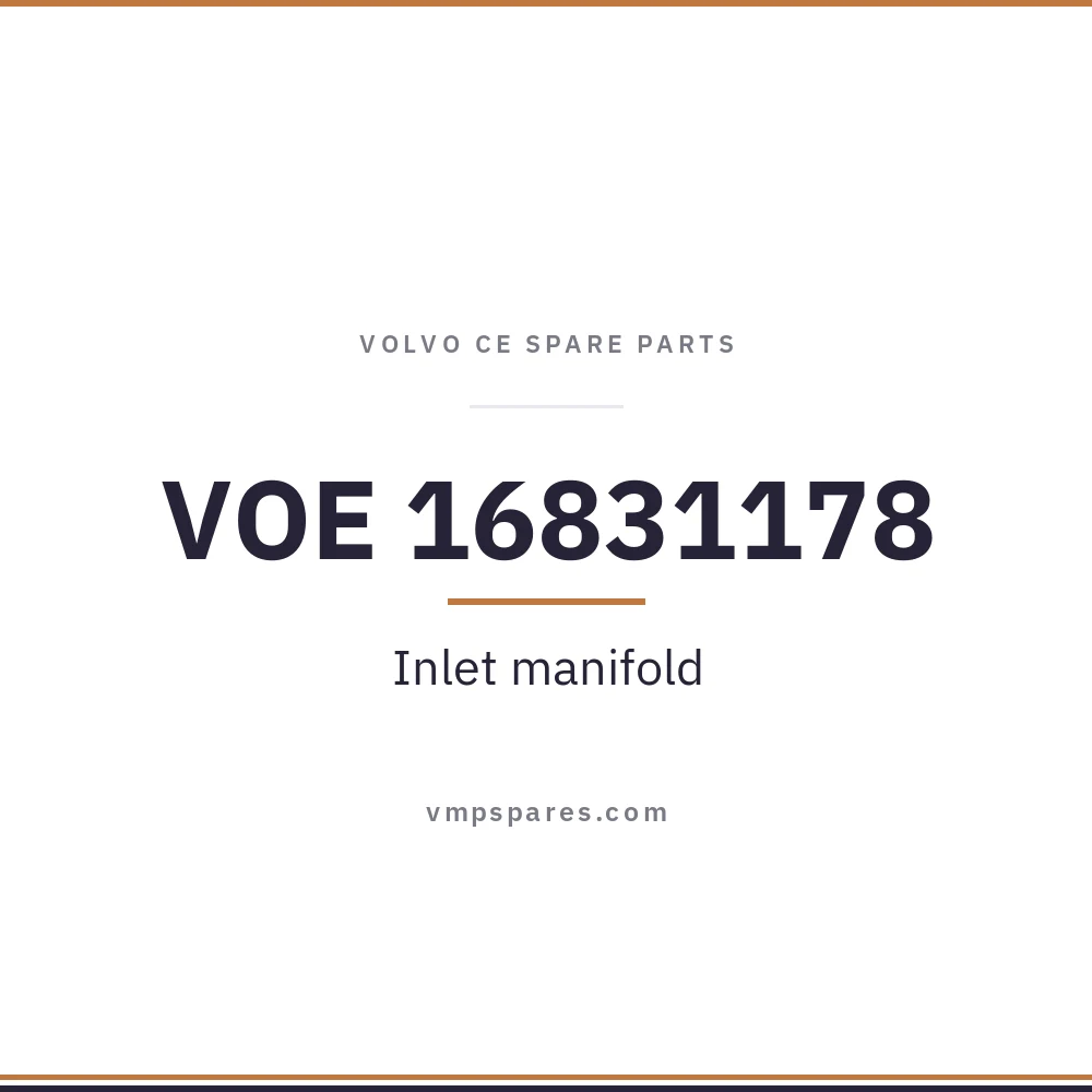 VOE 16831178 – Inlet manifold