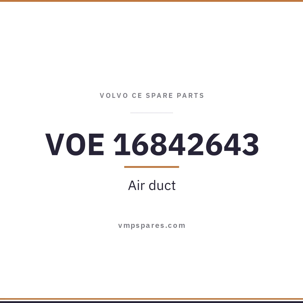 VOE 16842643 – Air duct