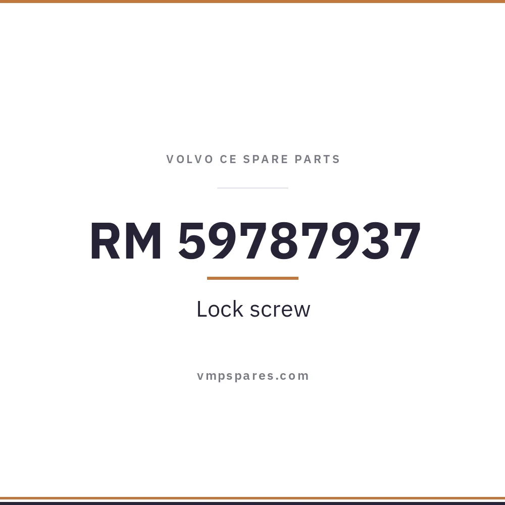 RM 59787937 – Lock screw