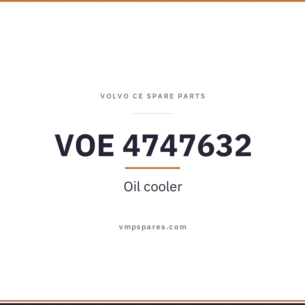 VOE 4747632 – Oil cooler
