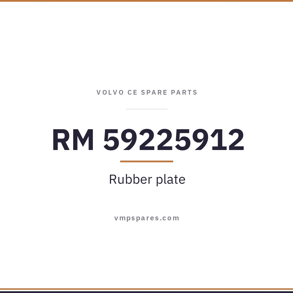 RM 59225912 – Rubber plate