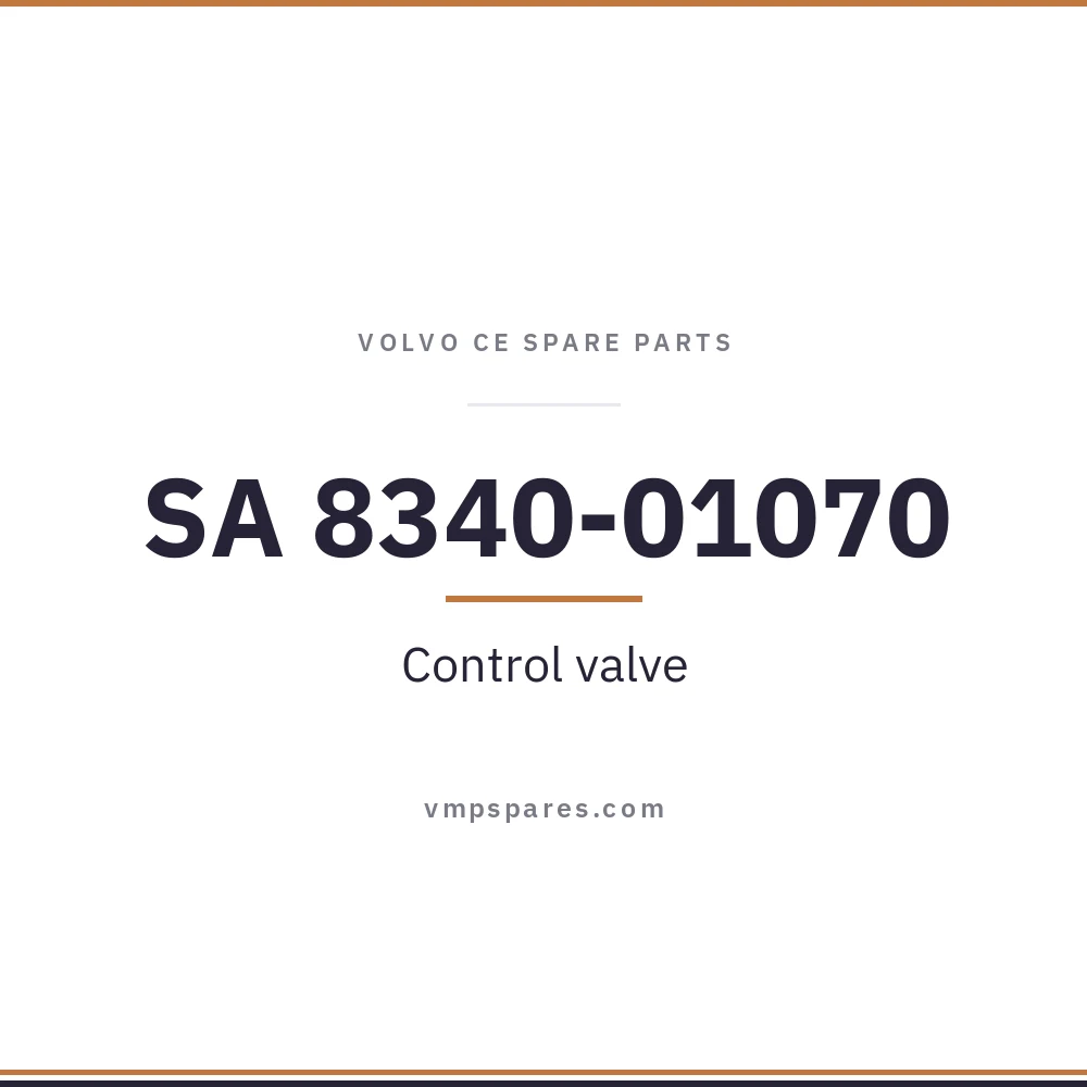 SA 8340-01070 – Control valve
