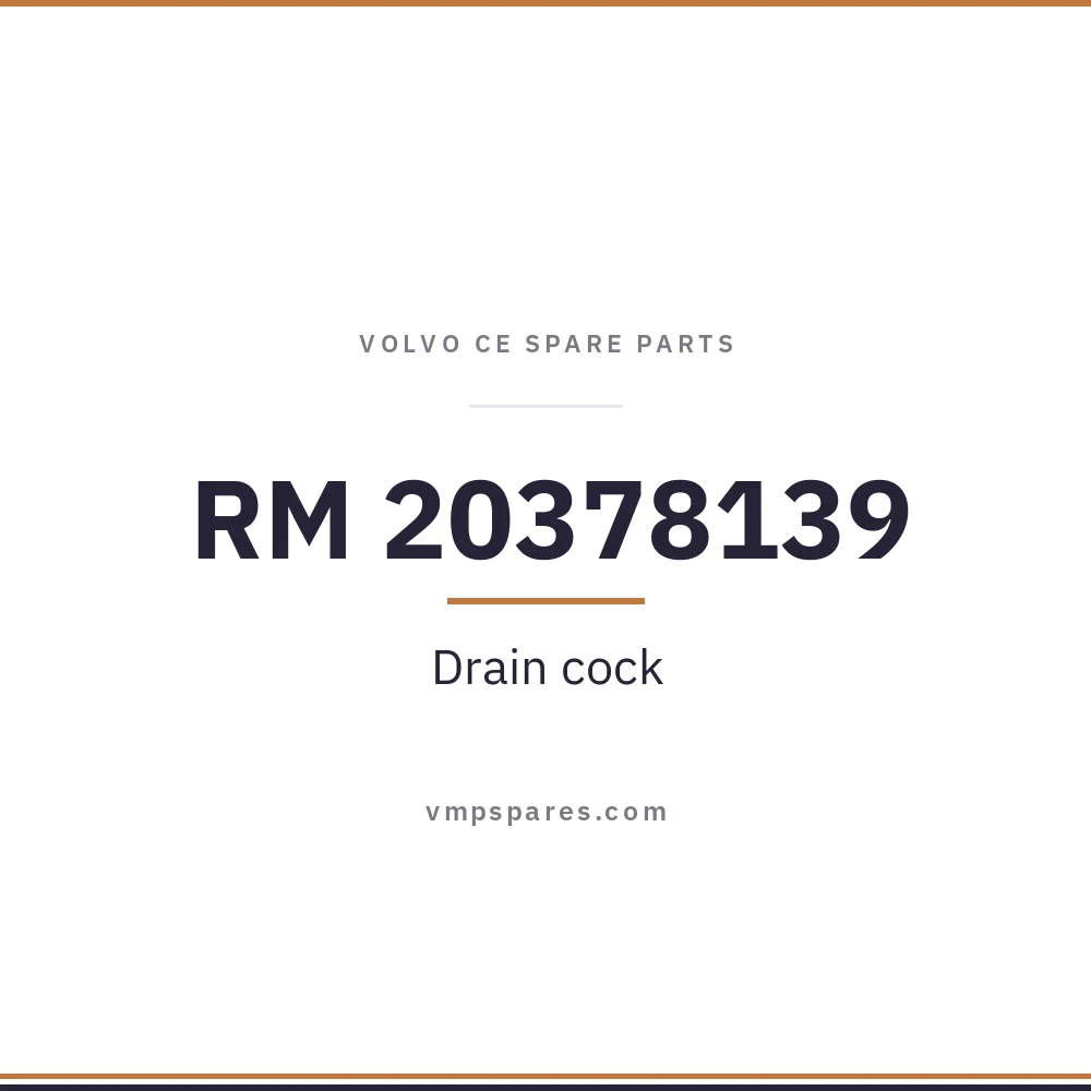 RM 20378139 – Drain cock