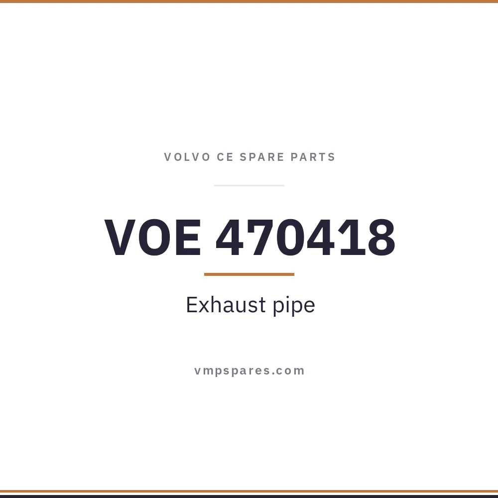 VOE 470418 – Exhaust pipe
