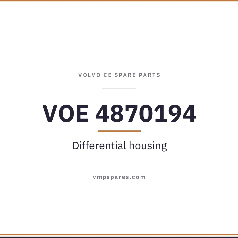 VOE 4870194 – Differential housing