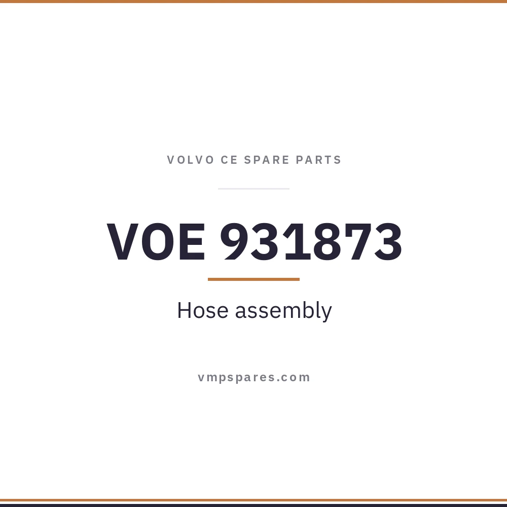 VOE 931873 – Hose assembly