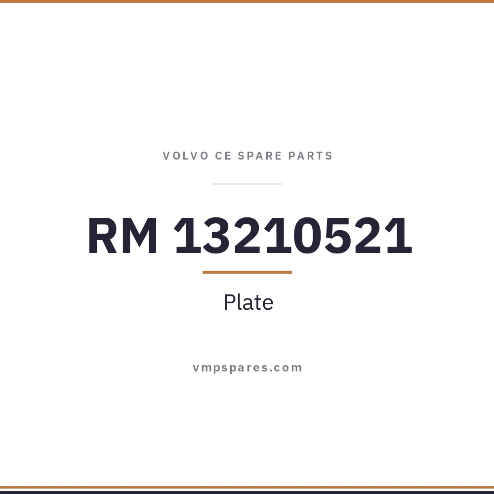 RM 13210521 – Plate