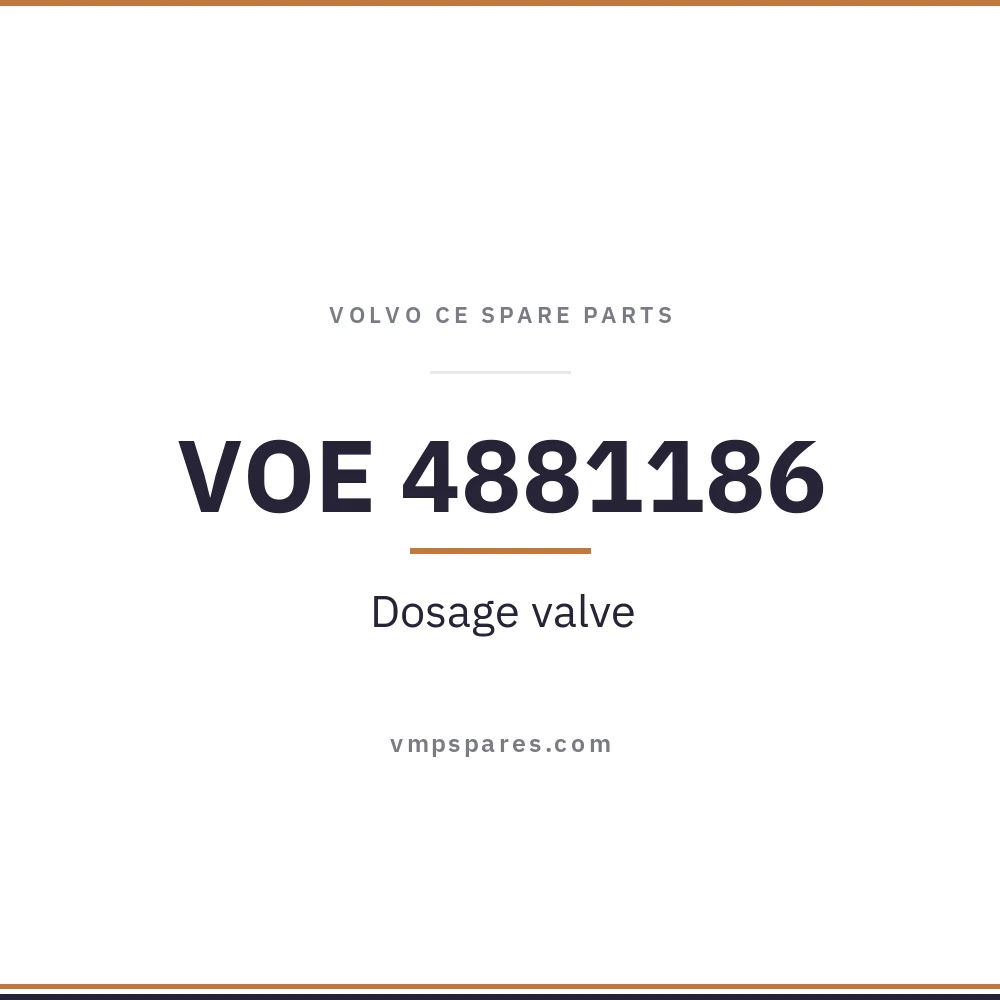 VOE 4881186 – Dosage valve