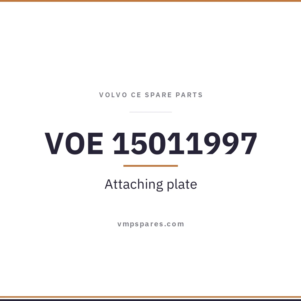 VOE 15011997 – Attaching plate