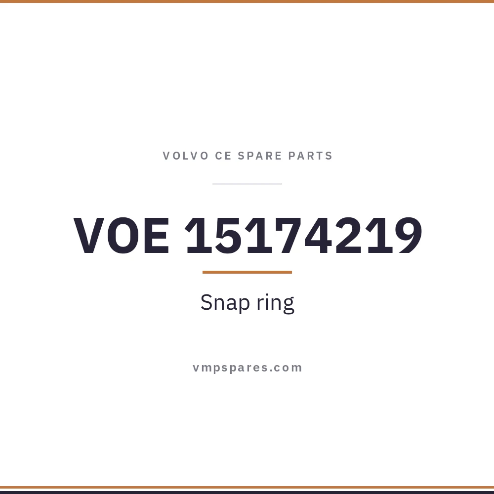 VOE 15174219 – Snap ring