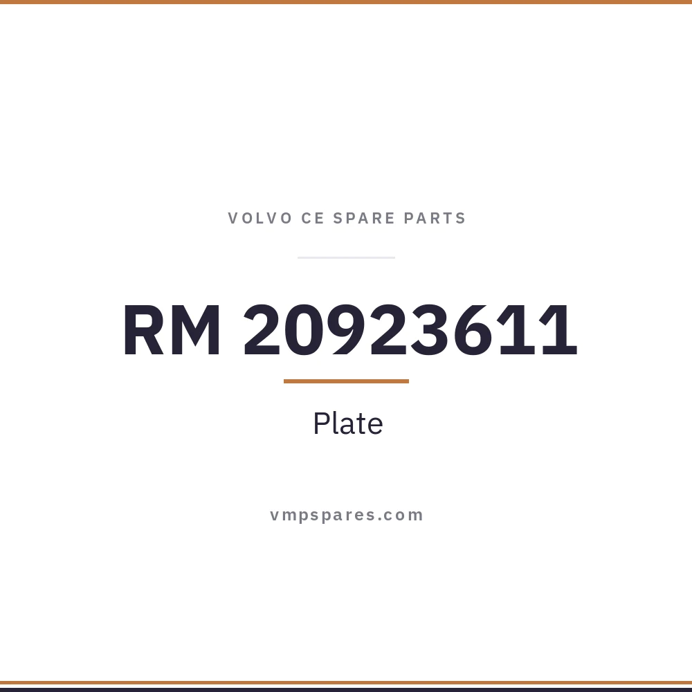 RM 20923611 – Plate