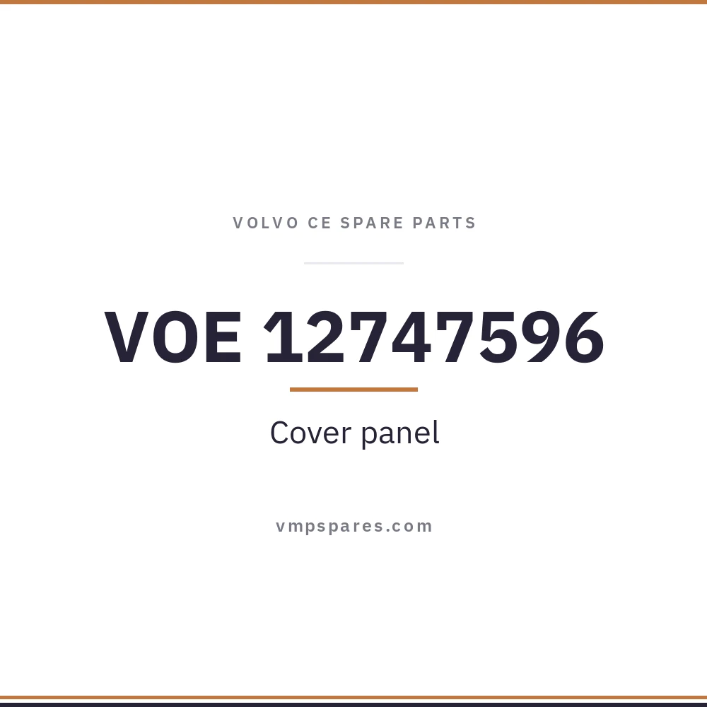 VOE 12747596 – Cover panel
