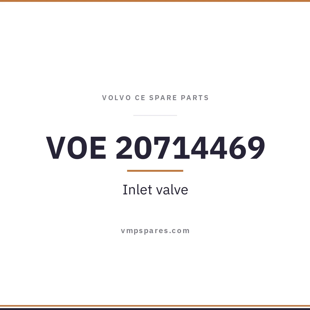 VOE 20714469 – Inlet valve