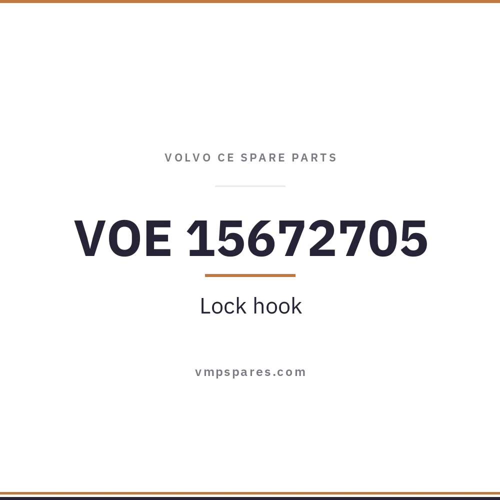 VOE 15672705 – Lock hook