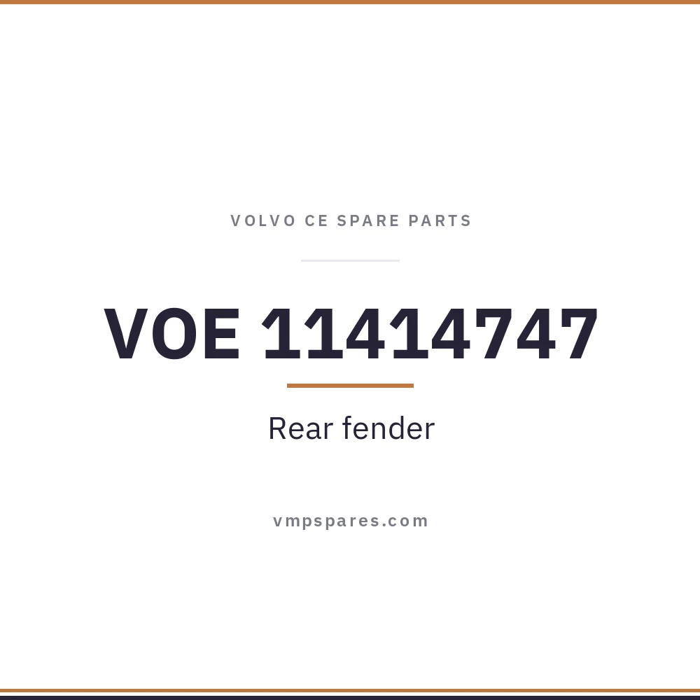 VOE 11414747 – Rear fender