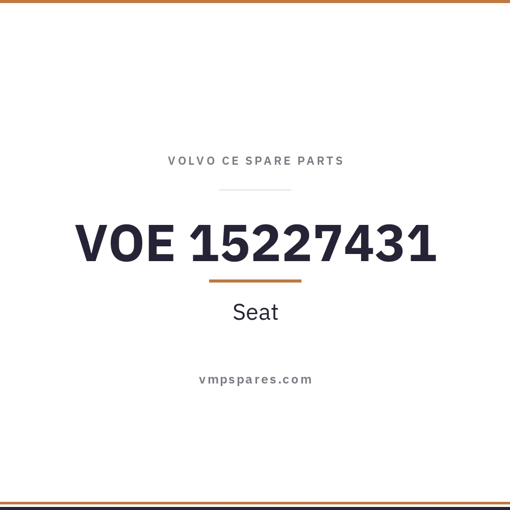 VOE 15227431 – Seat