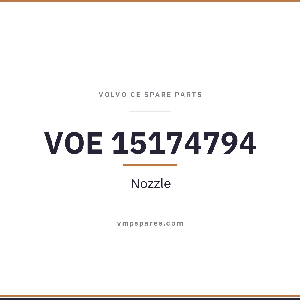 VOE 15174794 – Nozzle
