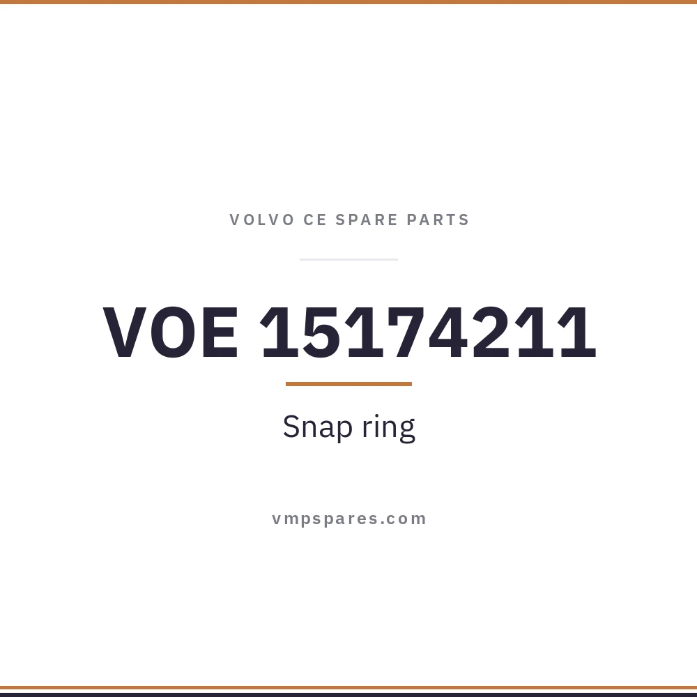 VOE 15174211 – Snap ring