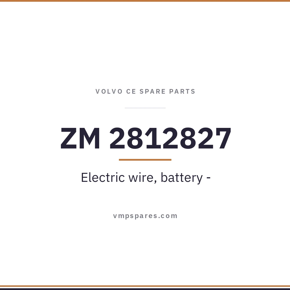 ZM 2812827 – Electric wire, battery –