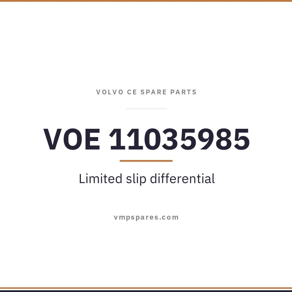 VOE 11035985 – Limited slip differential