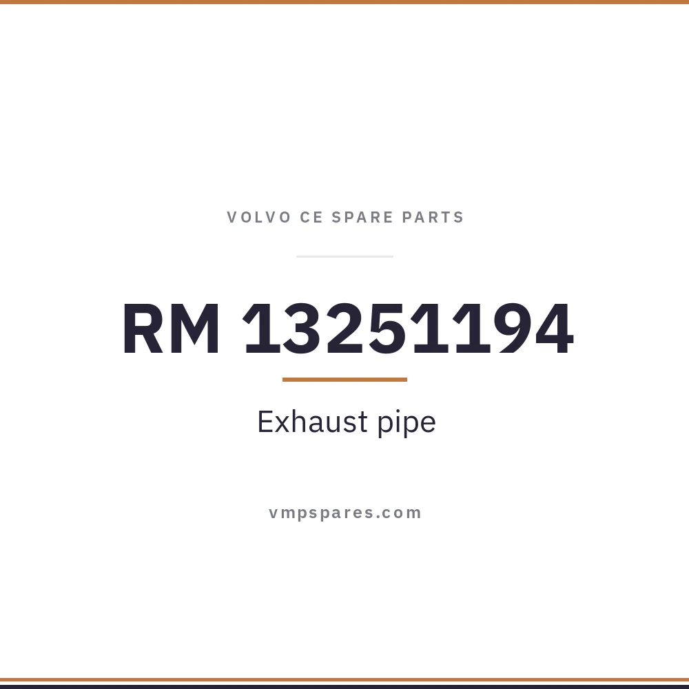 RM 13251194 – Exhaust pipe