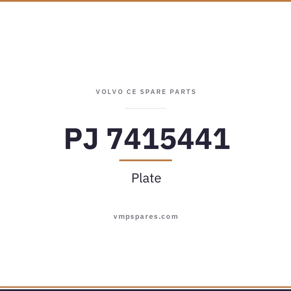 PJ 7415441 – Plate