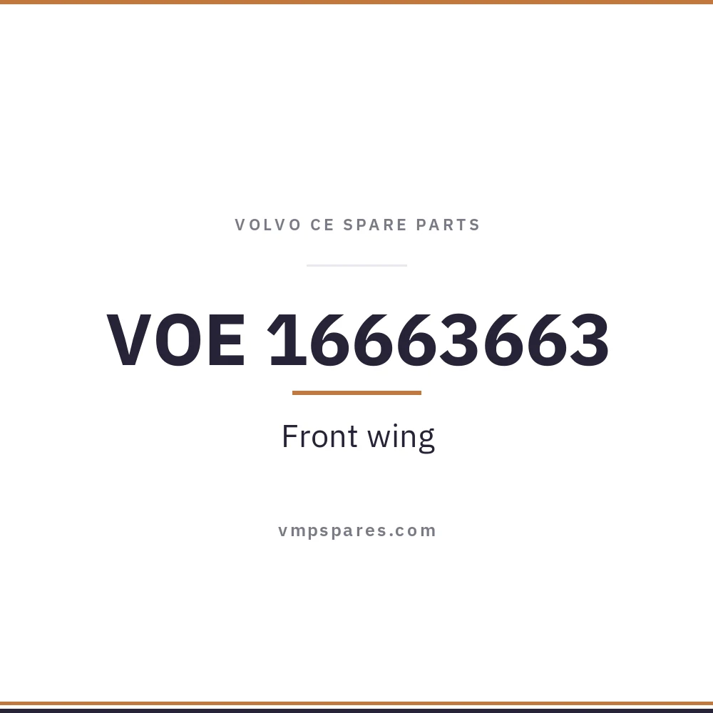 VOE 16663663 – Front wing