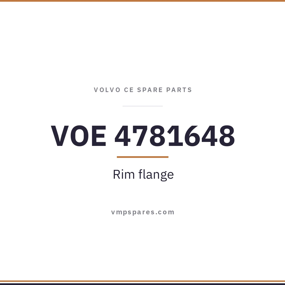 VOE 4781648 – Rim flange