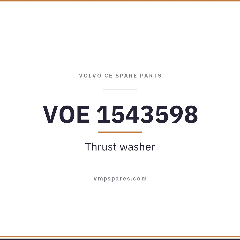 VOE 1543598 – Thrust washer