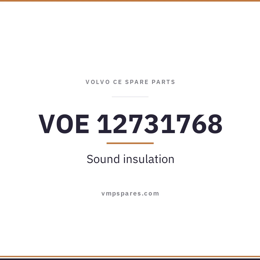 VOE 12731768 – Sound insulation