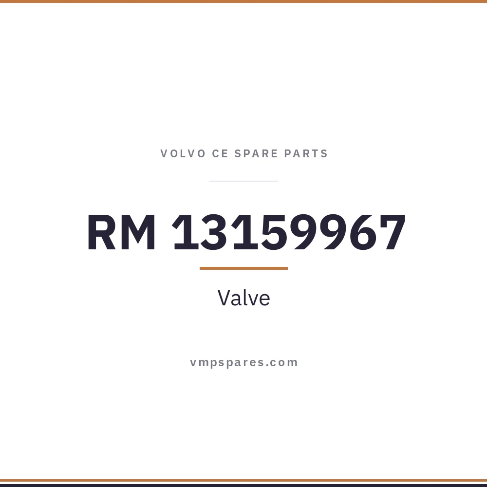 RM 13159967 – Valve