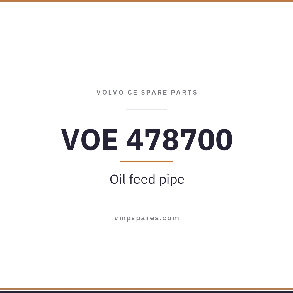 VOE 478700 – Oil feed pipe