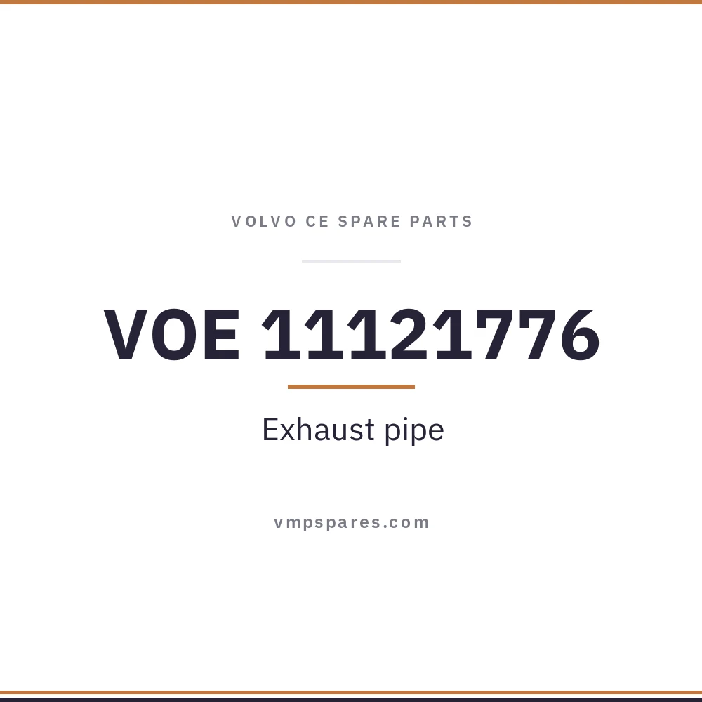 VOE 11121776 – Exhaust pipe