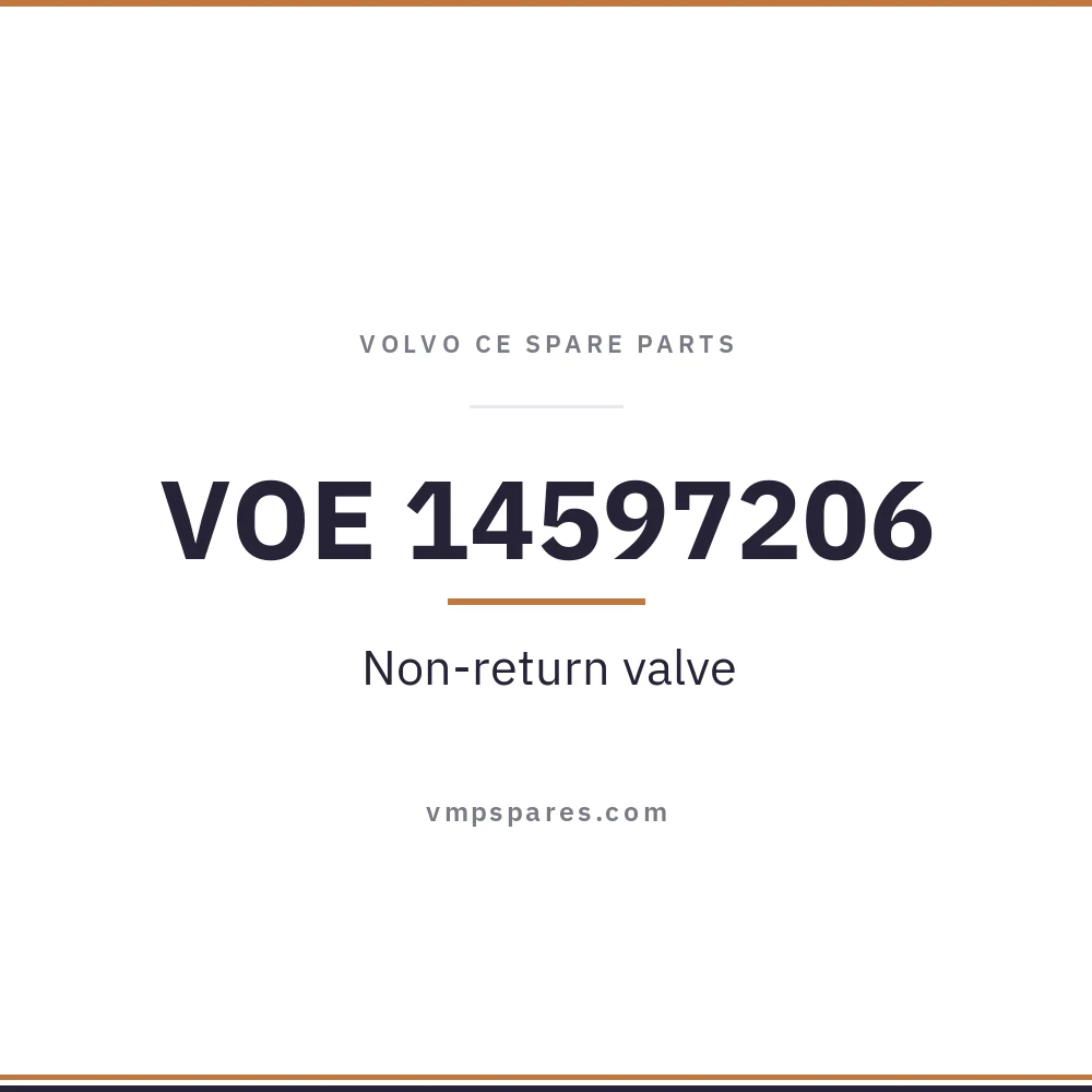 VOE 14597206 – Non-return valve