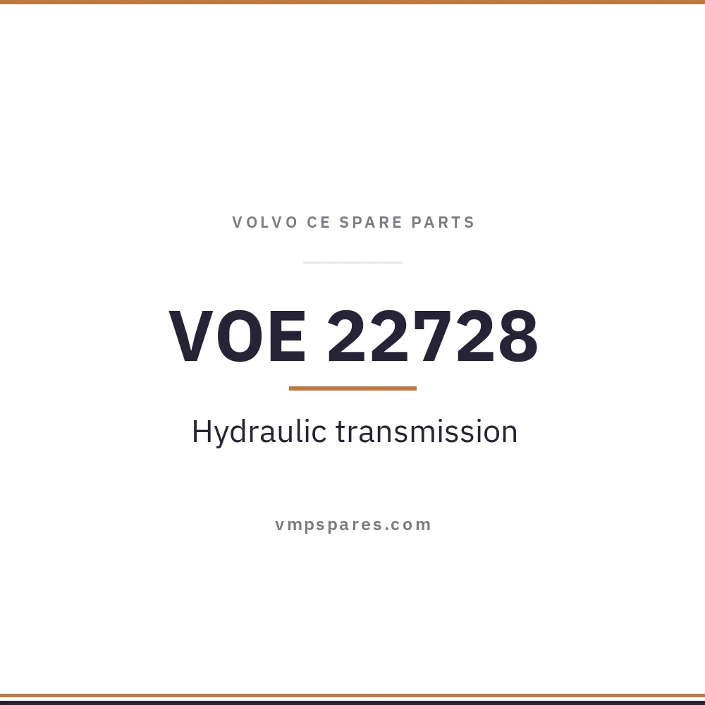 VOE 22728 – Hydraulic transmission