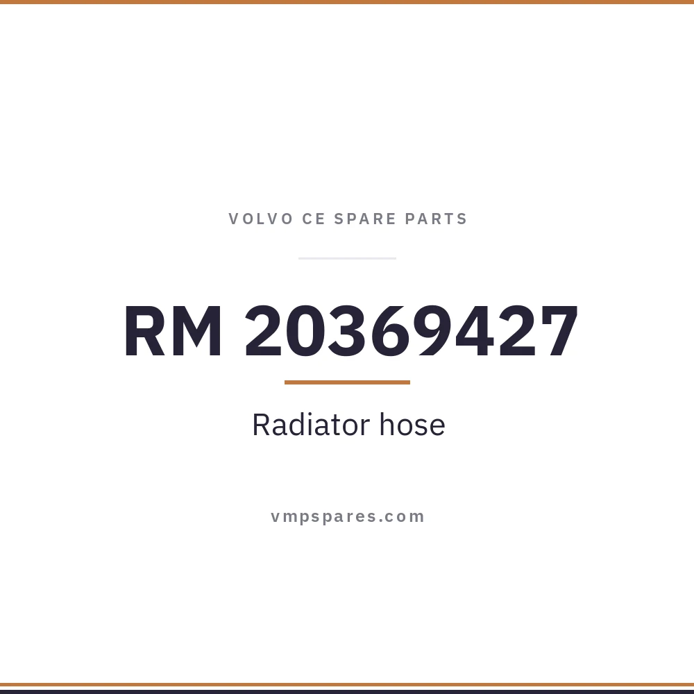 RM 20369427 – Radiator hose