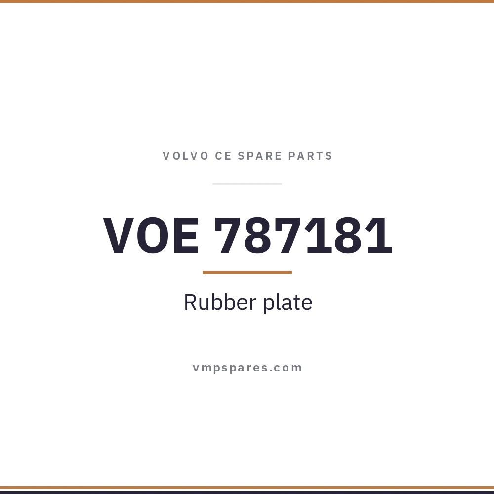 VOE 787181 – Rubber plate