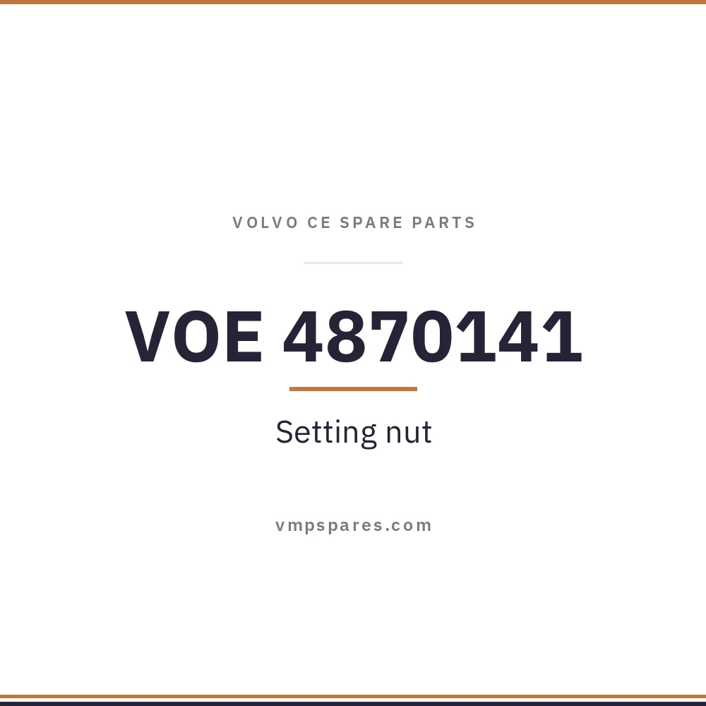 VOE 4870141 – Setting nut